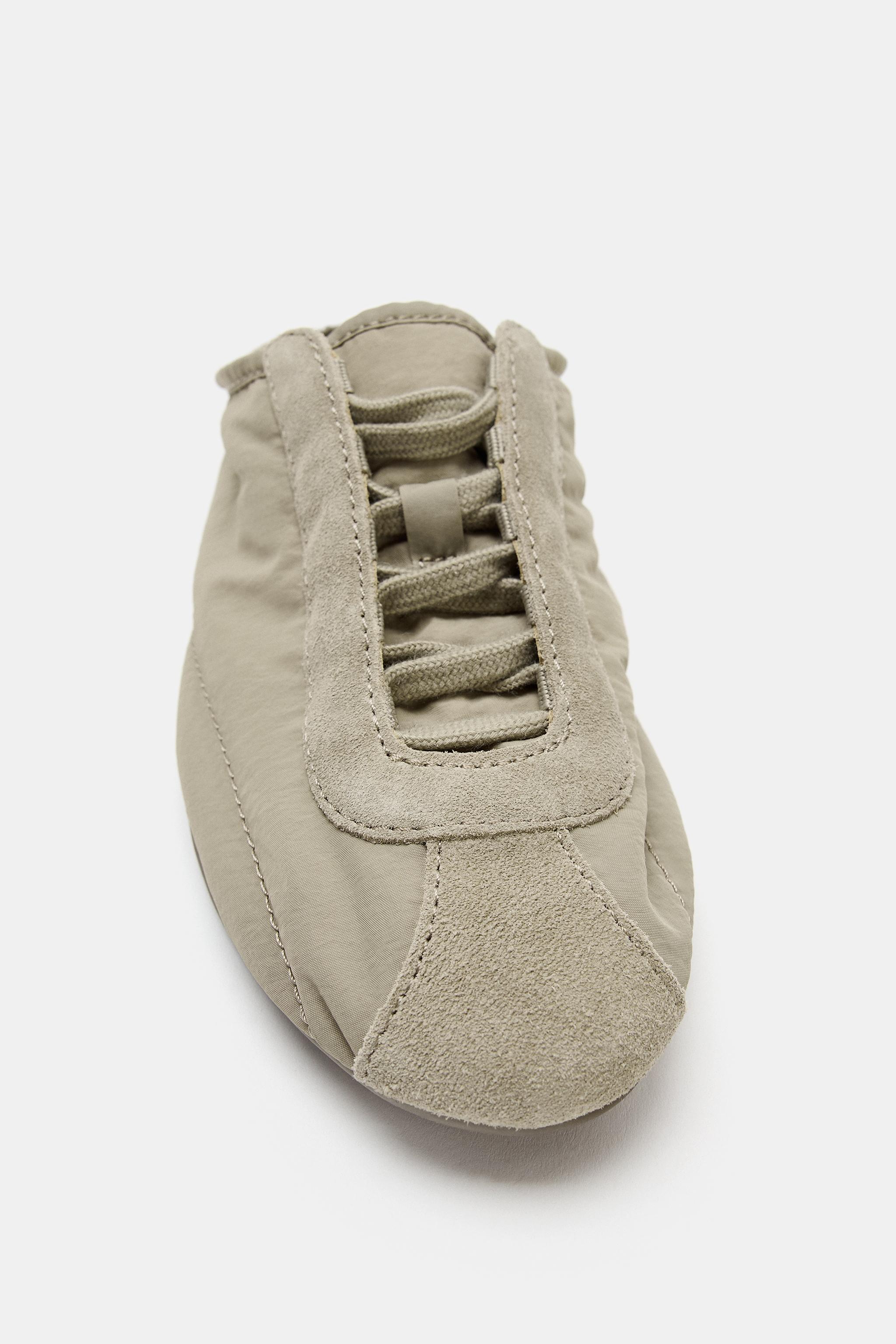 FABRIC COLLAPSIBLE HEEL SNEAKERS